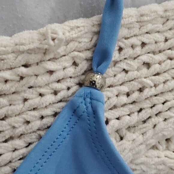 LISMAR Europe- Cornflower Blue Triangle Bikini Top- 30B - Picture 10 of 10
